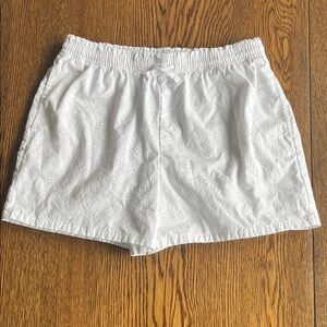 Cat & Jack White Embroidered Eyelet Pull-On Shorts